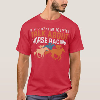 Camiseta Hablar del chica de regalos ecuestres de caballos