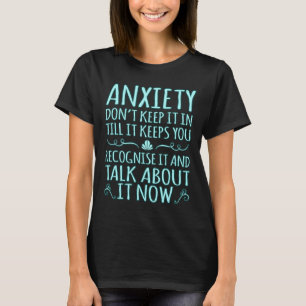 Camiseta Hablar sobre ansiedad Cinta de concienciación sobr