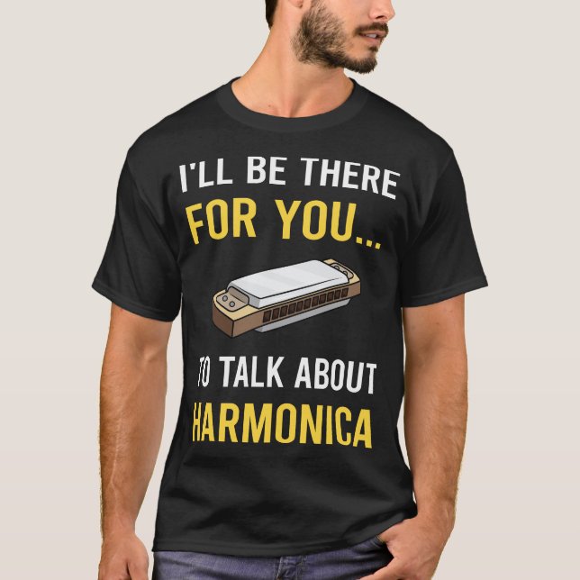 Camiseta Hablar sobre armónica (Anverso)