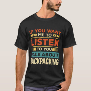 Camiseta Hablar sobre el embalaje posterior