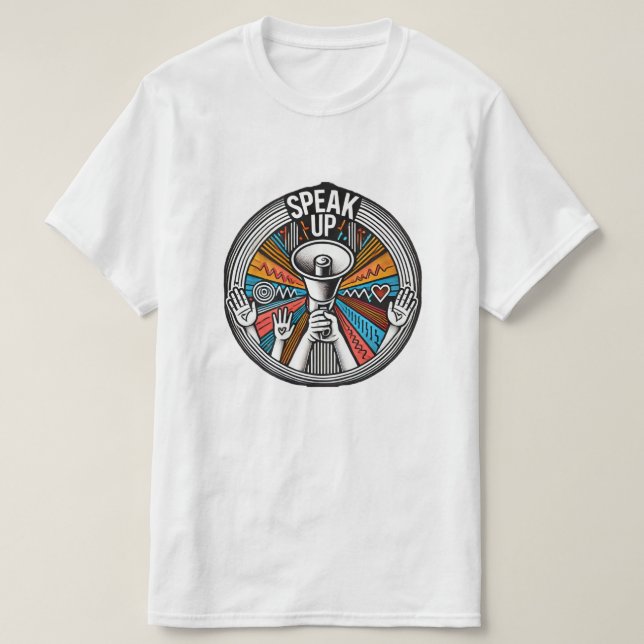 Camiseta HABLAR: Terminar con el maltrato infantil (Diseño del anverso)