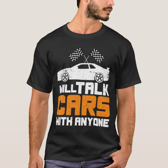 Camiseta Hablará De Los Autos Con Cualquiera De Los Retro V (Anverso)