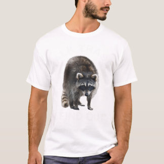 Camiseta Hable Basura Y Averigüe Raccoon Tshirt - Divertido