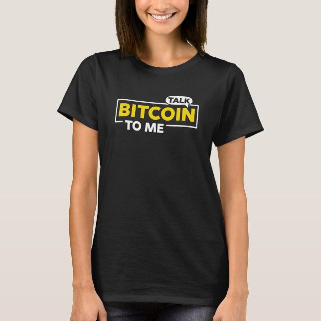 Camiseta Hable Bitcoin conmigo Crypto (Anverso)