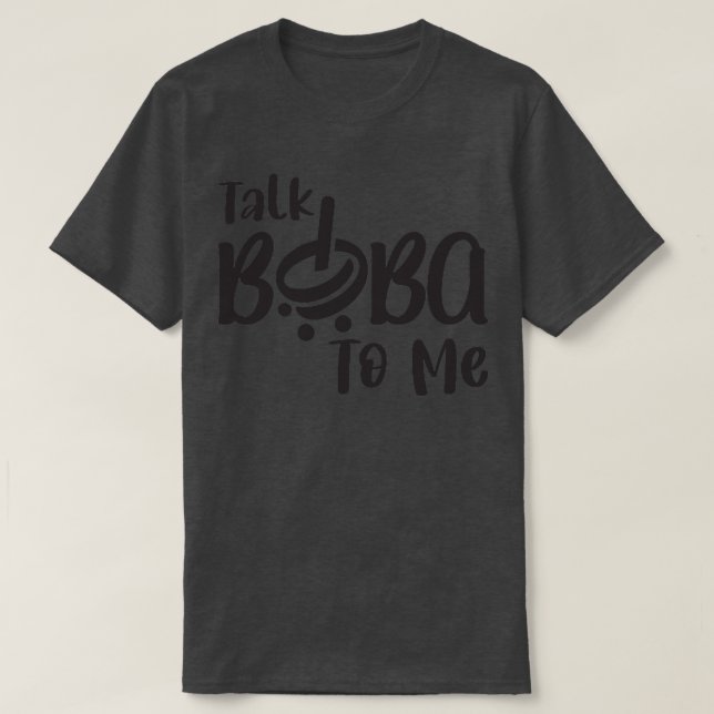 Camiseta Hable Boba conmigo Premium (Diseño del anverso)
