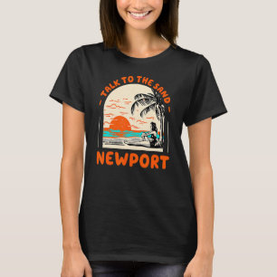 Camiseta Hable Con El Océano De La Isla De Rhode De Sand Ne