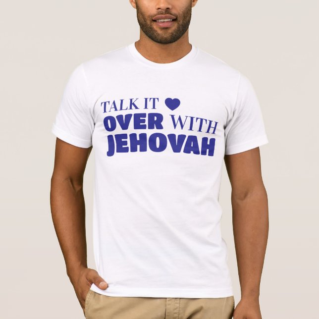 Camiseta Hable con Jehová, Jesús en (Anverso)