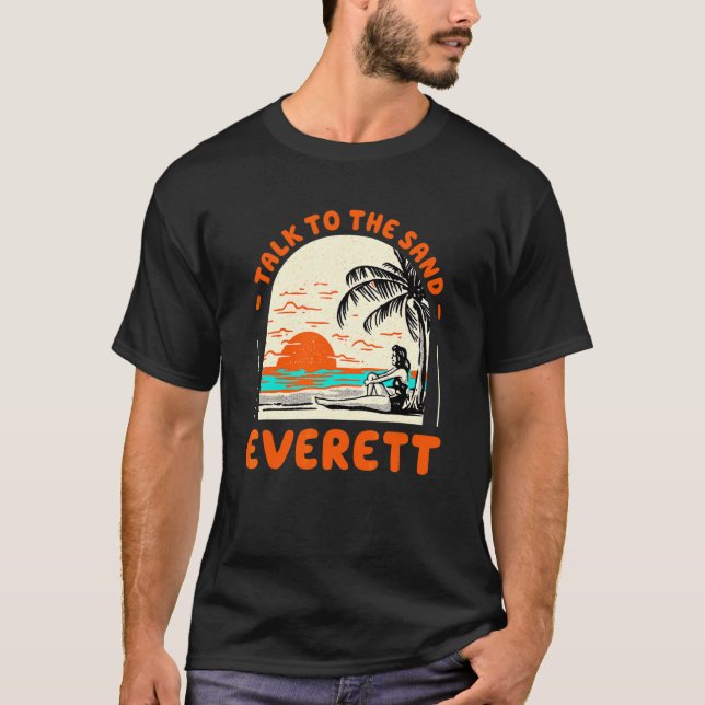 Camiseta Hable Con La Playa De Arena Everett Washington Oce (Anverso)