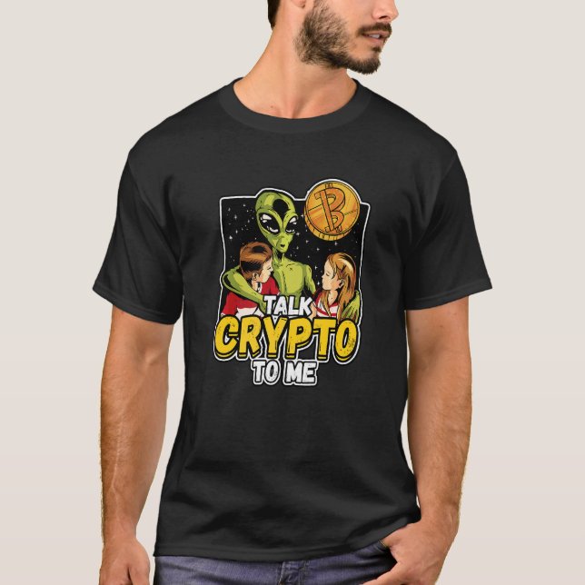 Camiseta Hable Cripto Para Mí Criptomoneda Minería Btc 1 (Anverso)