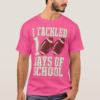 Camiseta Hablé De 100 Días De Tema Escolar De Fútbol Dicien