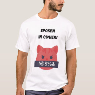 Camiseta ¡Hablé en clave! Gato gracioso