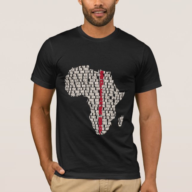 Camiseta Hable encima de África (Anverso)
