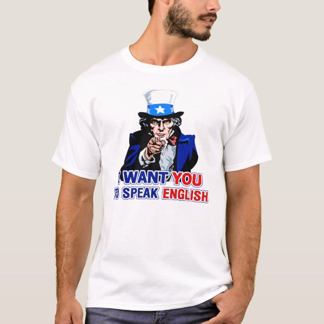 Camiseta Hable inglés (Anverso)