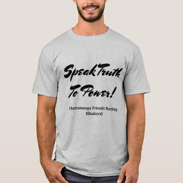 Camiseta Hable la verdad al poder (Anverso)