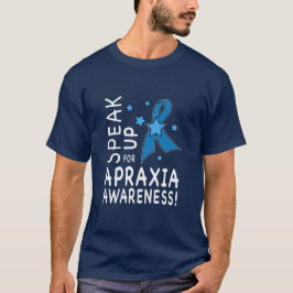 Camiseta Hable para arriba para la conciencia de la apraxia