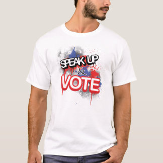 Camiseta ¡Hable para arriba y vote!