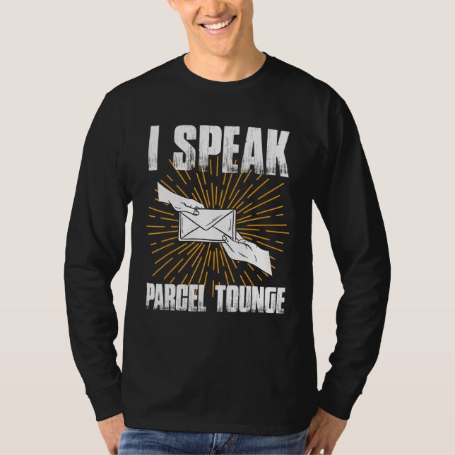 Camiseta Hable Parcel Tounge Trabajador Postal Carrier de C (Anverso)