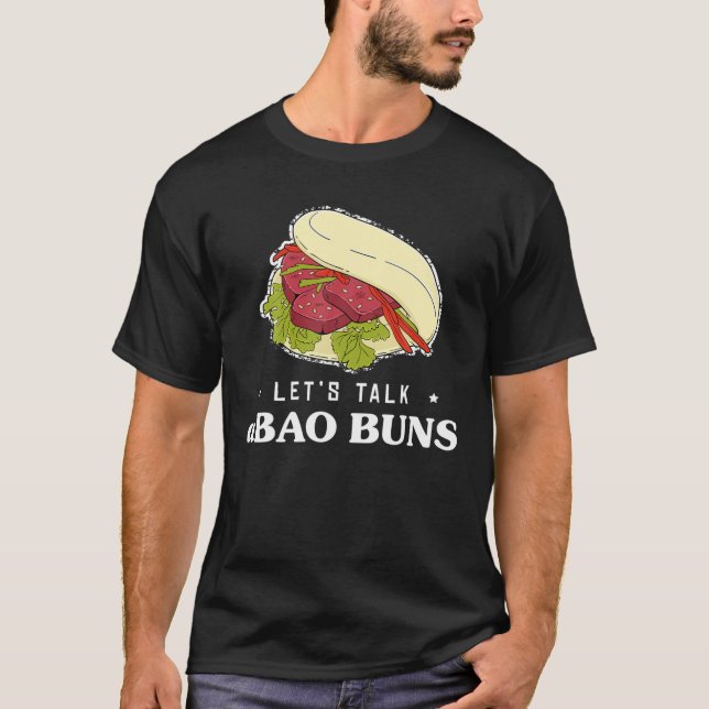 Camiseta Hablemos de bollos asiáticos de comida para comens (Anverso)