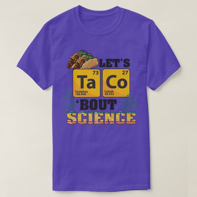 Camiseta Hablemos de ciencia, píldora de alimentos, Cinco d (Diseño del anverso)