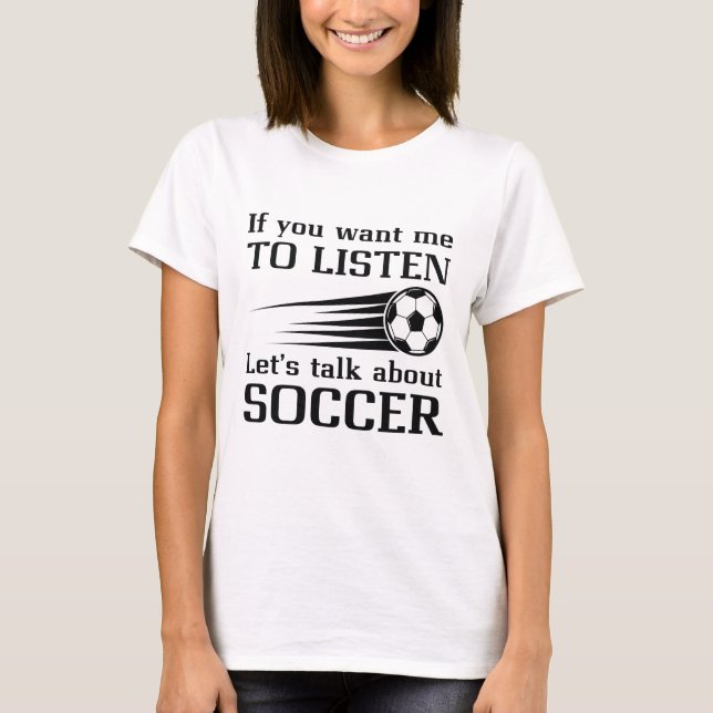Camiseta Hablemos de fútbol (Anverso)