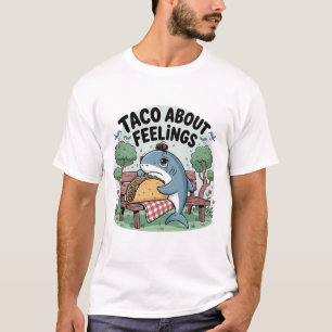Camiseta Hablemos de Sentimientos Tiburón Divertido Estado