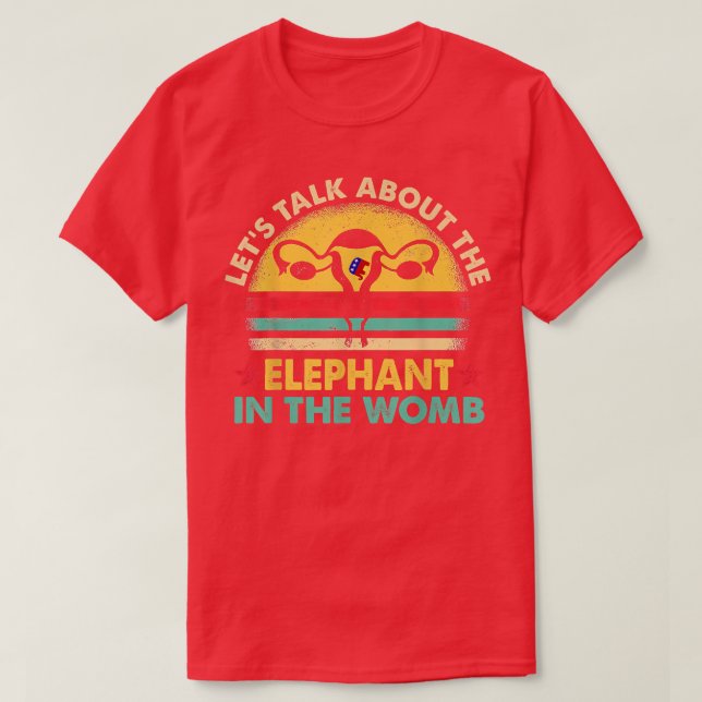 Camiseta Hablemos Del Elefante En El Cómic De Womb Pro (Diseño del anverso)