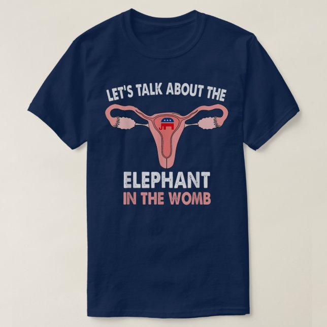 Camiseta Hablemos Del Elefante En El Cómic De Womb Pro (Diseño del anverso)