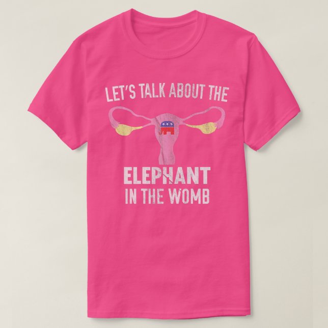 Camiseta Hablemos Del Elefante En El Cómic De Womb Pro (Diseño del anverso)