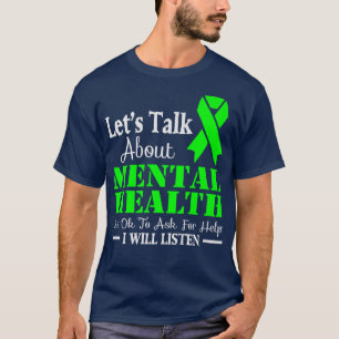 Camiseta Hablemos sobre la conciencia de la salud mental294