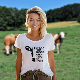 Camiseta Hablen por los que no tienen voz, el activismo veg