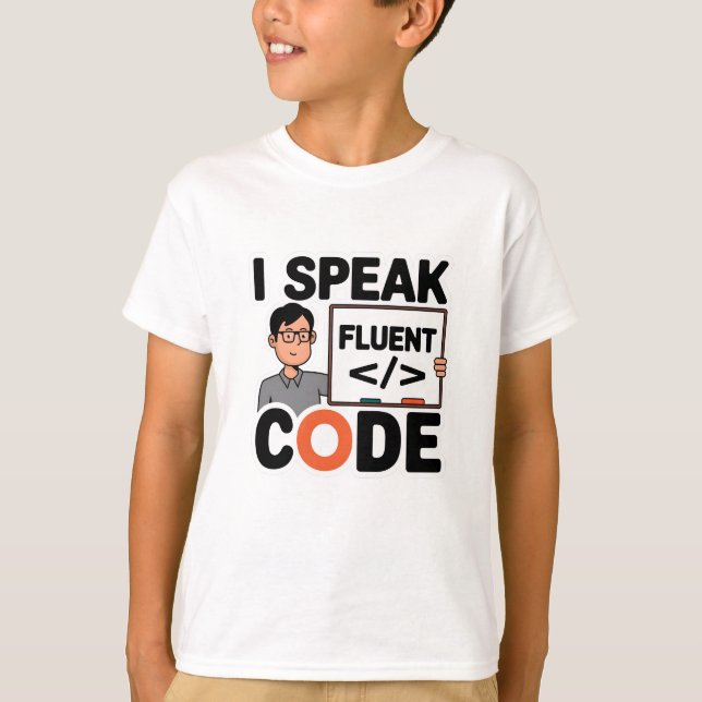 Camiseta Hablo código fluido (Anverso)