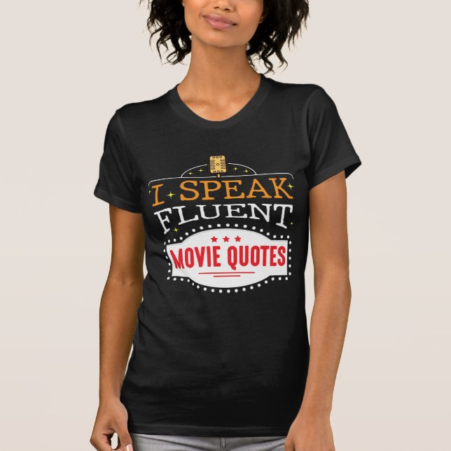 Camiseta Hablo con fluidez Cine Citas Cine Noches (Anverso)