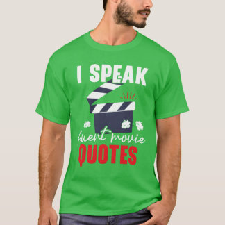 Camiseta Hablo con fluidez Cine Citas Películas De Cine