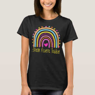 Camiseta Hablo con fluidez de un niño pequeño maestro de cu