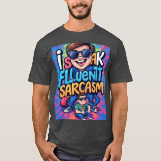 Camiseta Hablo con fluidez la familia del sarcasmo