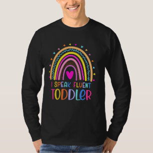 Camiseta Hablo con fluidez Toddler Funny Pre-K Daycare Pres