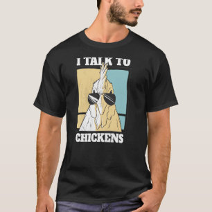 Camiseta Hablo con gallinas Rooster con gafas de sol 1