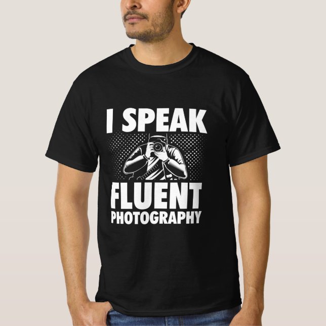 Camiseta Hablo de fotografía fluida (Anverso)