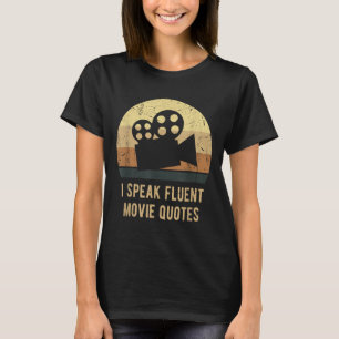 Camiseta Hablo de películas fluidas Citas de películas dive