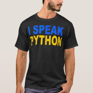 Camiseta Hablo de Python divertido programador de respaldo