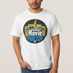 Camiseta Hablo el frente redondo de la película de la