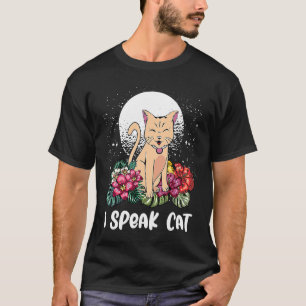 Camiseta Hablo Gato Mamá Gato Humor Papá Gato Gato Hermos
