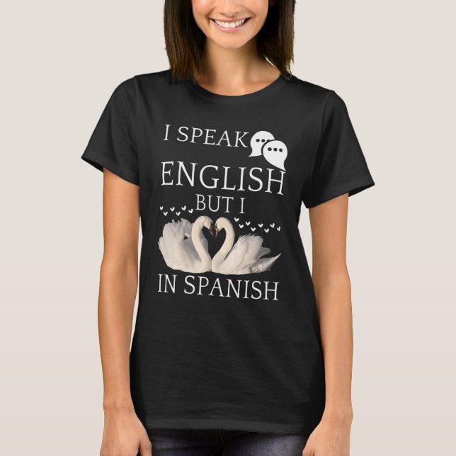 Camiseta Hablo inglés pero me encantan las citas en español (Anverso)