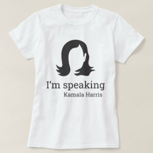 Camiseta Hablo Kamala Harris negro y blanco