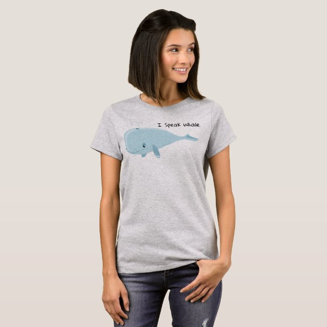 Camiseta Hablo la ballena el | (Anverso completo)