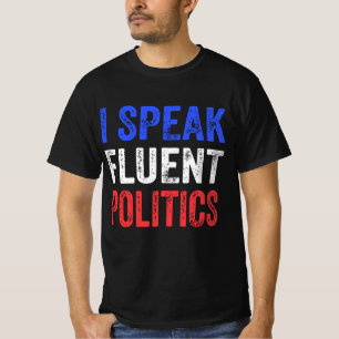 Camiseta Hablo Política Fluida Divertida Política