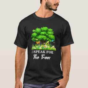 Camiseta Hablo por Árboles Día de la Tierra Salvar la Inspi