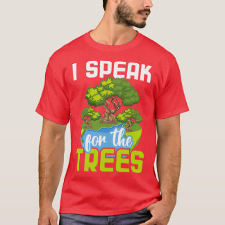 Camiseta Hablo Por La Protección Ambiental De Los Árboles