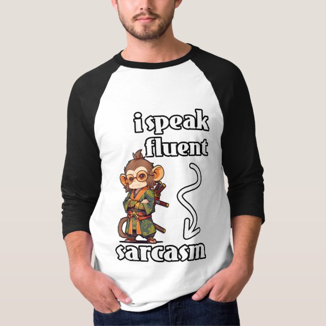 Camiseta Hablo Sarcasmo fluido (Anverso)