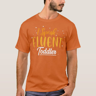 Camiseta Hablo un niño pequeño con fluidez